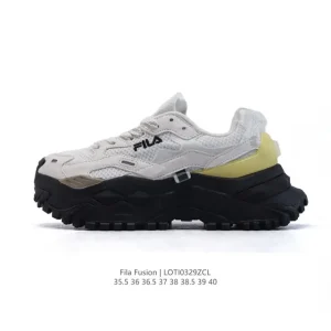 Fila Fusion Women's Chunky Dad Shoes White Fashion Sneakers