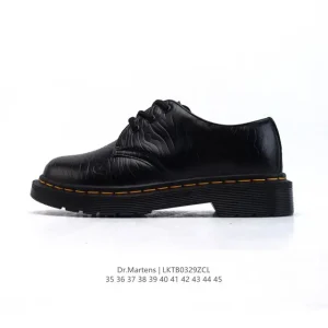 Dr. Martens Unisex Low-Platform Leather Ankle Boots Classic 1460 Style