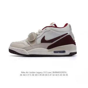 Jordan Legacy 312 Low Men's Basketball Shoes with Air Cushion and Leather