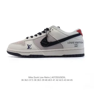 Nike Dunk Low Retro Louis Vuitton Collaboration Vintage Basketball Skateboarding Shoes