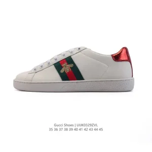 Gucci Tennis 1977 Embroidery Bee Vintage Sneakers for Men and Women