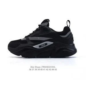 Dior Men's Low-Top Retro Vintage Chunky Sole Lace-Up Sneakers