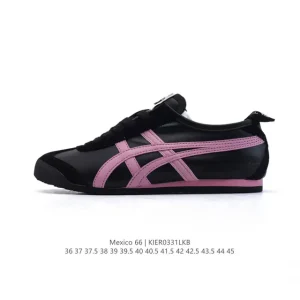ASICS Onitsuka Tiger Mexico 66 Classic Retro Leather Sneakers for Men and Women