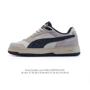 PUMA Doublecourt Leather Low-Top Sneakers for Men and Women