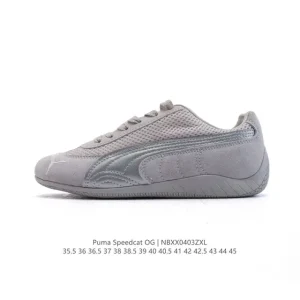 PUMA Speedcat OG Low-Profile Racing Sneakers with Leather Upper