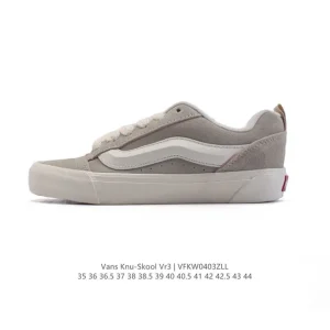 Vans Knu Skool VR3 LX Leather Chunky Sneakers Vintage Skate Shoes