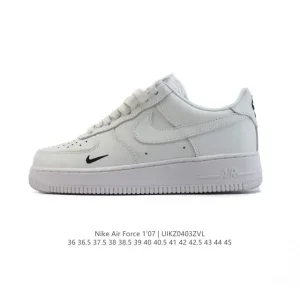 Nike Air Force 1 Low '07 DX2628 White Leather Sneakers for Men and Women