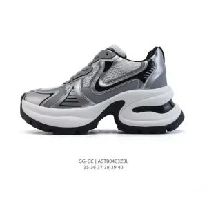 Gg Cc Luxury Women's Classic Casual Sneakers with 5cm Height Boost Comfortable Design