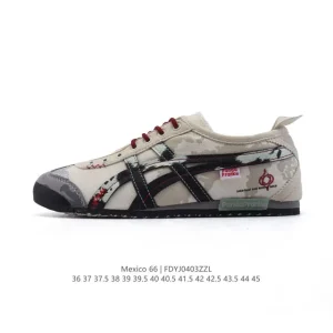 ASICS Onitsuka Tiger Mexico 66 Classic Leather Retro Sneakers for Men and Women