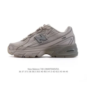 New Balance Mr740 Vintage Grey Blue Retro Dad Sneakers