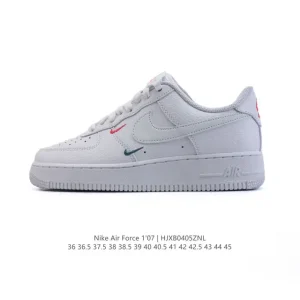 Nike Air Force 1 Low White Leather Casual Sneakers for Men and Women
