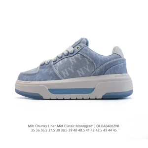 MLB Chunky Liner Mid Retro Street Sneakers for Men and Women