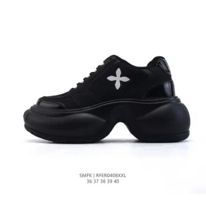 SMFK Cross Flower Retro Running Shoes for Women