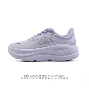 Hoka Bondi 9 Men's and Women's Running Shoes Lightweight Cushioning Durable Low Cut