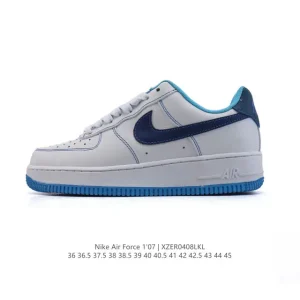 Nike Air Force 1 '07 Low White Leather Casual Sneakers for Men and Women