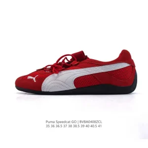 PUMA Speedcat OG Low-Top Racing Sneakers with Suede and Leather