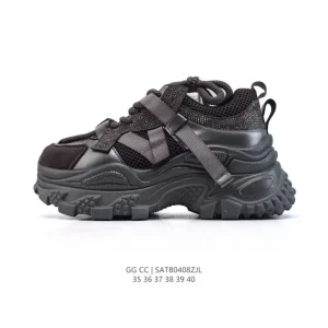 Gg Cc Luxury Women's Classic Casual Sneakers with Comfort and Premium Leather