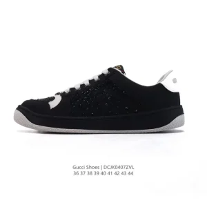 Gucci Diamond Re-Web 2025Ss Sparkle Sneaker Thick Sole Unisex Casual Shoe
