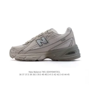 New Balance Mr740 Vintage Grey Blue Retro Dad Sneakers