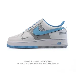 Nike Air Force 1 '07 Low White Leather Casual Sneakers for Men and Women