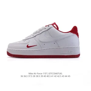 Nike Air Force 1 '07 Low White Leather Sneakers for Men and Women