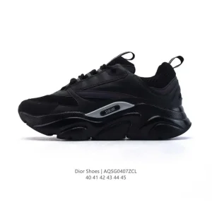 Dior Men's Low-Top Retro Vintage Chunky Sole Lace-Up Sneakers
