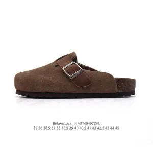 Birkenstock Boston Suede Shearling Clog Slipper for Men and Women