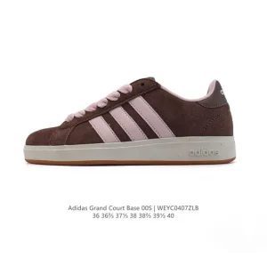 Adidas Grand Court Lazy Egg Sneakers Women White Low Top Casual Shoes