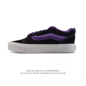 Vans Knu Skool VR3 LX Chunky Leather Retro Skate Shoes
