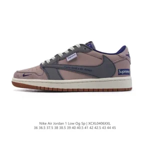 Air Jordan 1 Low OG SP Military Blue Reverse Swoosh Louis Vuitton Collab