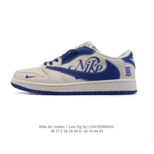 Jordan Military Blue Low AJ1 Reverse Swoosh 2025 Retro Basketball Shoes