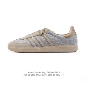 Adidas Samba Og Shoes Classic White T-Toe Sneakers for Men and Women