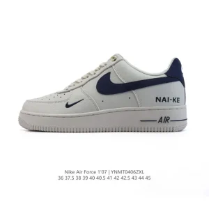 Nike Air Force 1 '07 Low White Leather Casual Sneakers for Men and Women