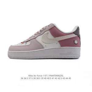 Nike Air Force 1 '07 Low DX2628 White Leather Casual Sneakers for Men and Women