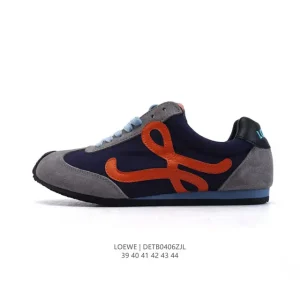 Loewe Ballet Runner 2.0 Leather Low Top Lace Up Sneakers