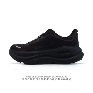 HOKA Bondi 9 Men's and Women's Running Shoes Lightweight Cushioned Durable Low Cut