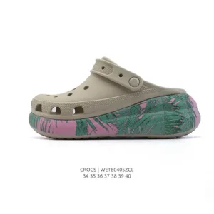 Crocs Women's Cloud Sandals Thick Sole Height Increase Beach Slides