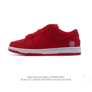Nike SB Dunk Low Red 2025 Skateboarding Shoes with Zoom Air Cushioning