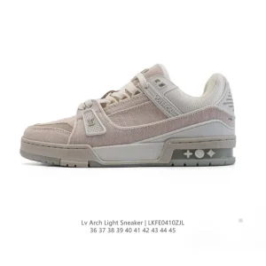 Louis Vuitton Trainer Low Fashion Thick Sole Canvas Sneakers for Men and Women