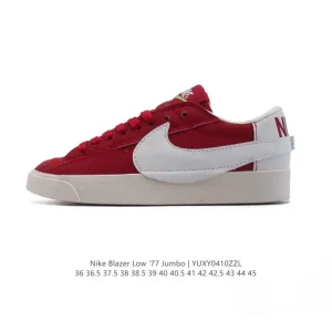 Nike Blazer Low '77 Jumbo Classic Street Sneakers with Oversized Swoosh
