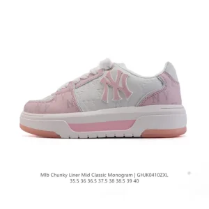 MLB Chunky Liner Mid Retro Streetwear Sneakers for Men and Women