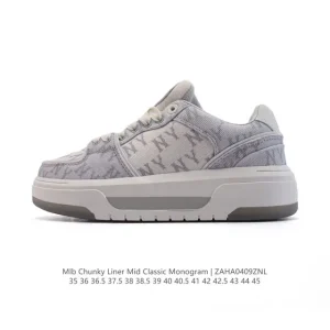MLB Chunky Liner Mid Retro Street Sneakers for Men and Women