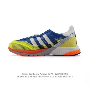 Adidas Bad Bunny X Adizero Sl 72 Vintage Retro Running Sneakers