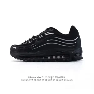 Nike Air Max TL 2.5 CDG Collaboration Retro Black Silver Sneakers