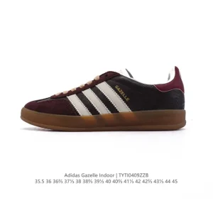 Adidas Originals Gazelle Indoor Retro Sneakers with Gum Sole