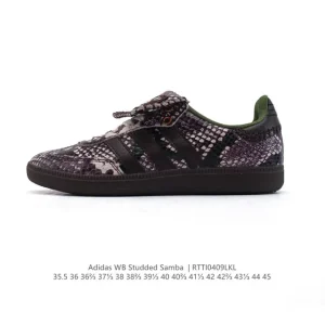 Wales Bonner x Adidas 2025 Snake Leather Retro Low-Top Sneakers