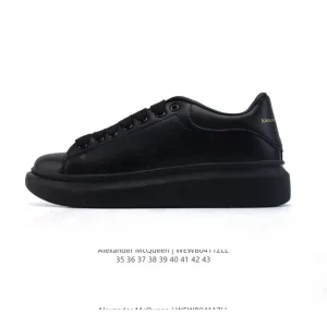Alexander McQueen Flash Runner Smooth Leather Platform Sneakers with Glow Sole