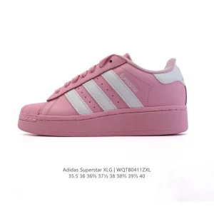 Adidas Originals Superstar XLG Platform Shell Toe Leather Sneakers