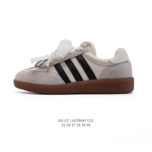 Adidas T-Head Pearl Bow Women's Leather Sneakers