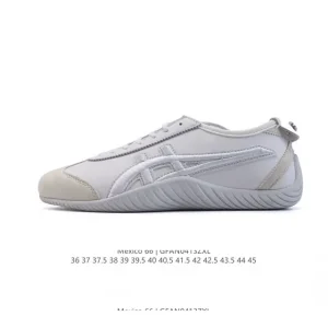 Onitsuka Tiger Mexico 66 Driving Shoes White Leather Alcantara